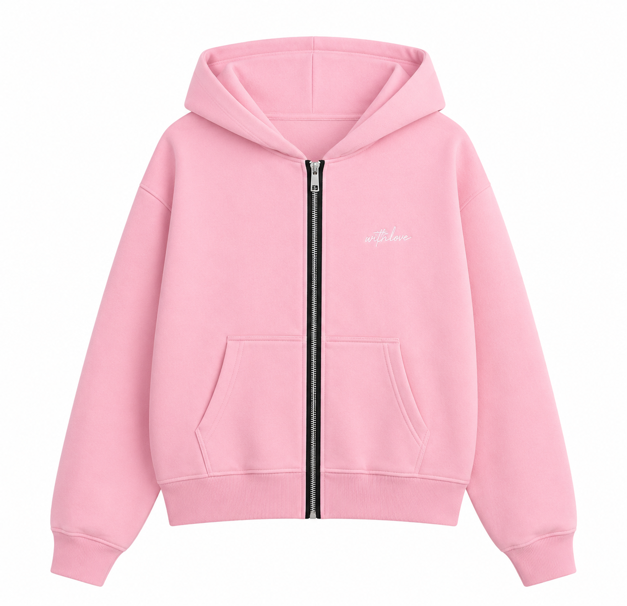 ZIPPER HODDIE PINK