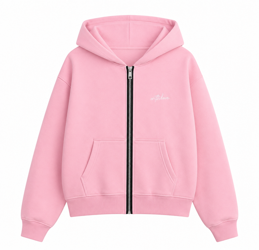 ZIPPER HODDIE PINK
