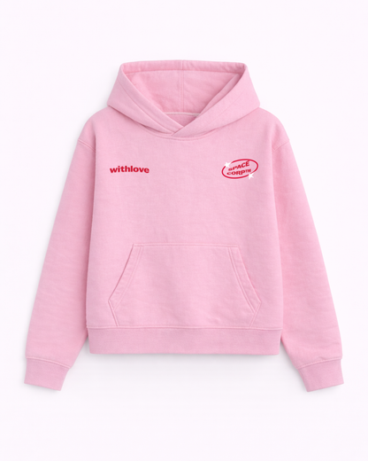 SPACE CORP PINK HOODIE